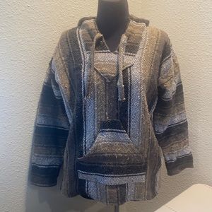 Long sleeve warm poncho